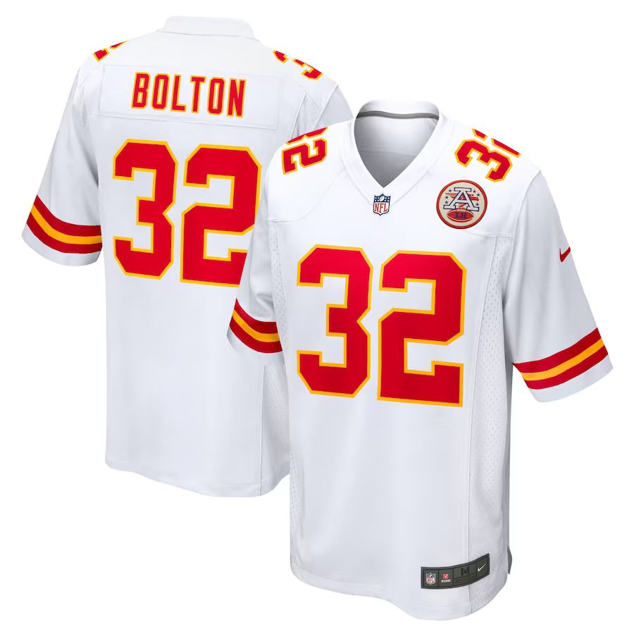 Men Kansas City Chiefs #32 Nick Bolton Nike White Away Game Player NFL Jersey->kansas city chiefs->NFL Jersey